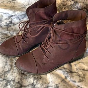 Madden Girl Boots with Wool Sock Detail